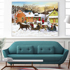 Premier arrivé by Nicole Laporte on GIANT ART - red winter scenes