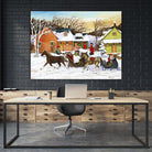 Premier arrivé by Nicole Laporte on GIANT ART - red winter scenes