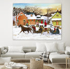 Premier arrivé by Nicole Laporte on GIANT ART - red winter scenes