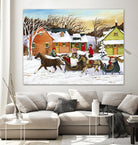 Premier arrivé by Nicole Laporte on GIANT ART - red winter scenes