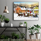 Premier arrivé by Nicole Laporte on GIANT ART - red winter scenes