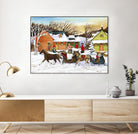 Premier arrivé by Nicole Laporte on GIANT ART - red winter scenes