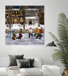 Sans titre by Nicole Laporte on GIANT ART - red winter scenes