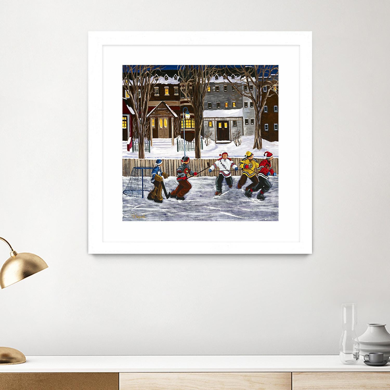 Sans titre by Nicole Laporte on GIANT ART - red winter scenes