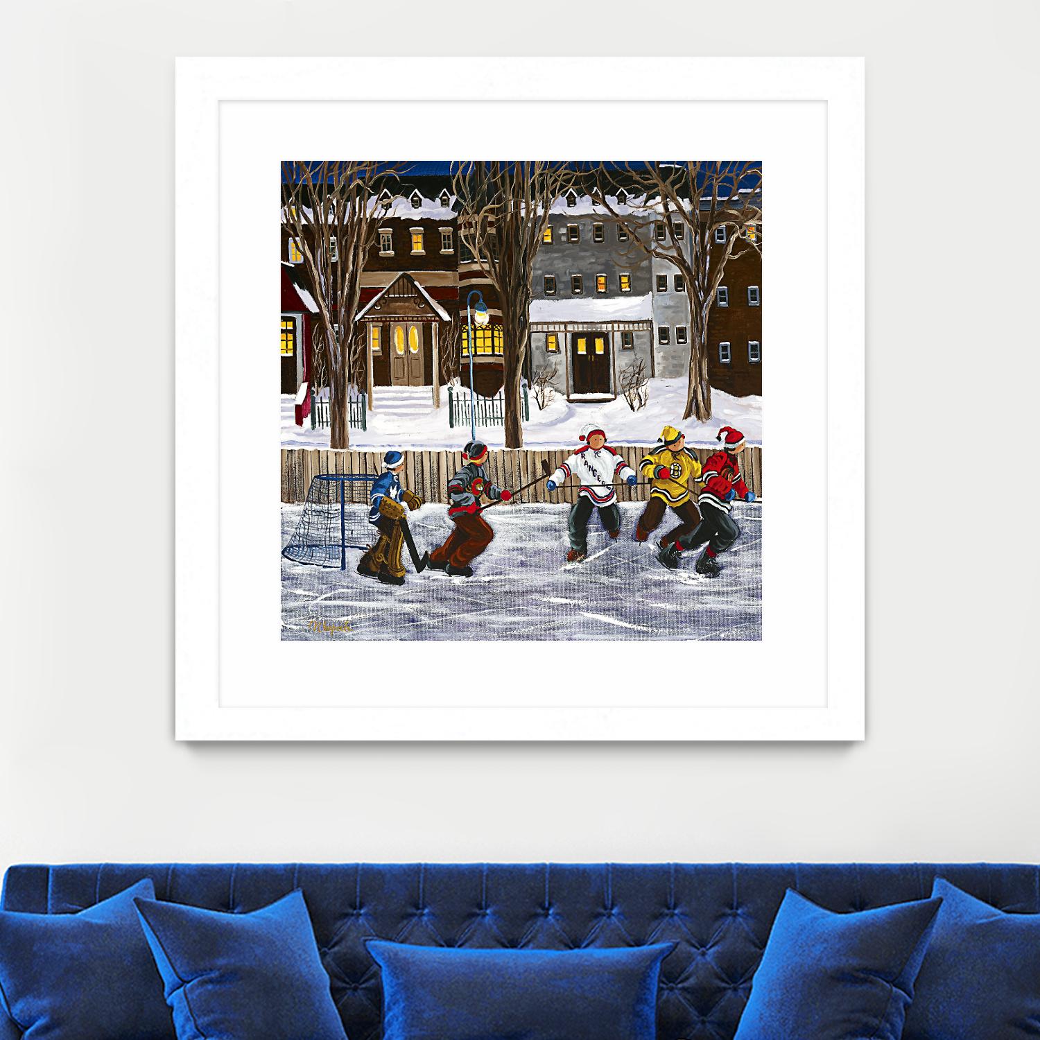 Sans titre by Nicole Laporte on GIANT ART - red winter scenes