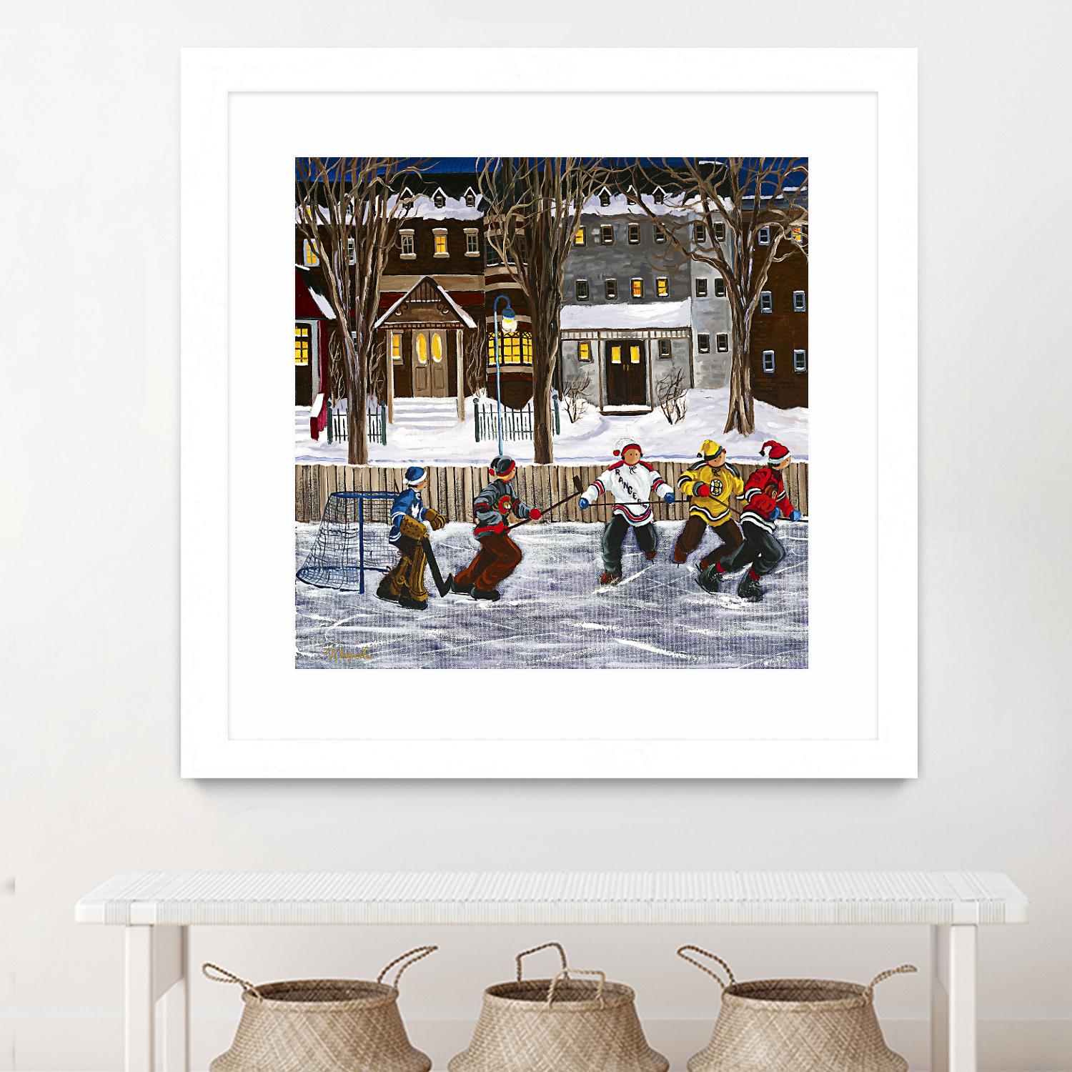 Sans titre by Nicole Laporte on GIANT ART - red winter scenes