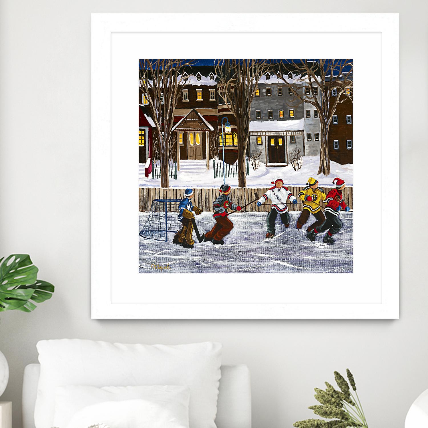 Sans titre by Nicole Laporte on GIANT ART - red winter scenes