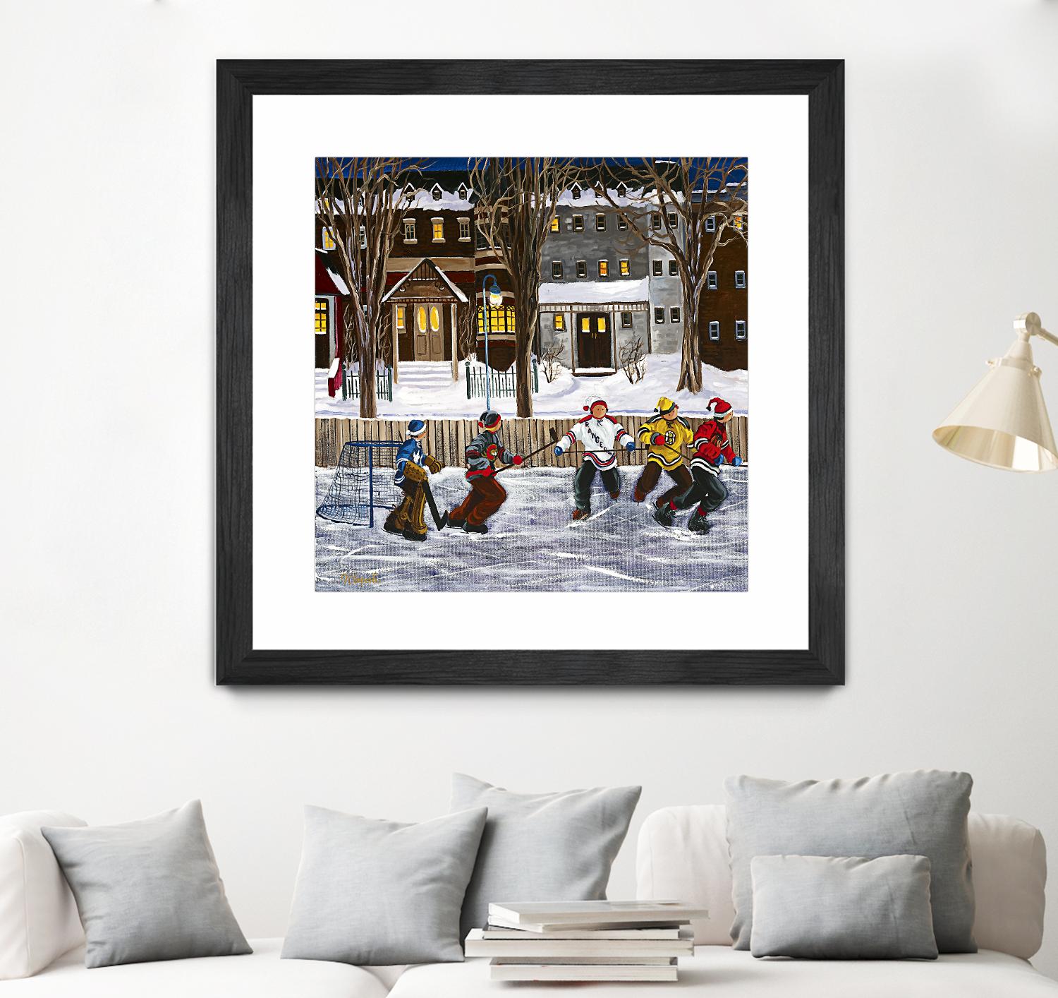 Sans titre by Nicole Laporte on GIANT ART - red winter scenes