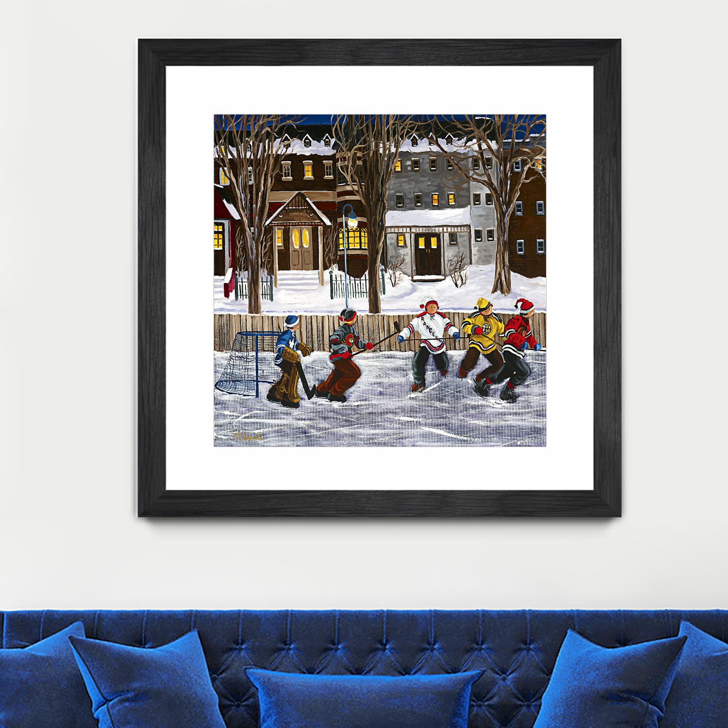 Sans titre by Nicole Laporte on GIANT ART - red winter scenes