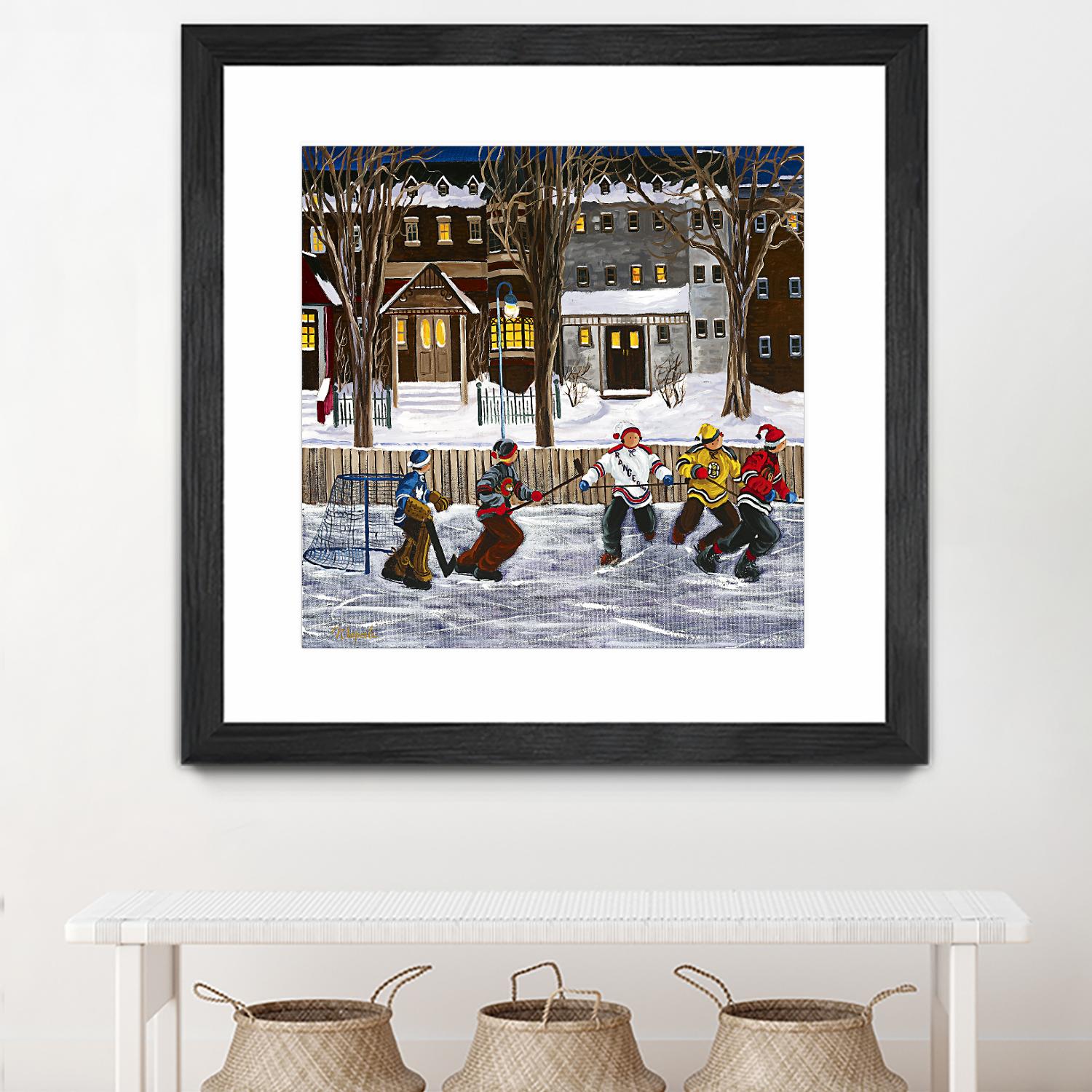 Sans titre by Nicole Laporte on GIANT ART - red winter scenes