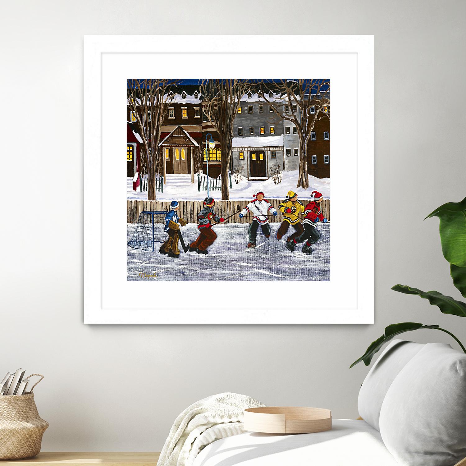 Sans titre by Nicole Laporte on GIANT ART - red winter scenes