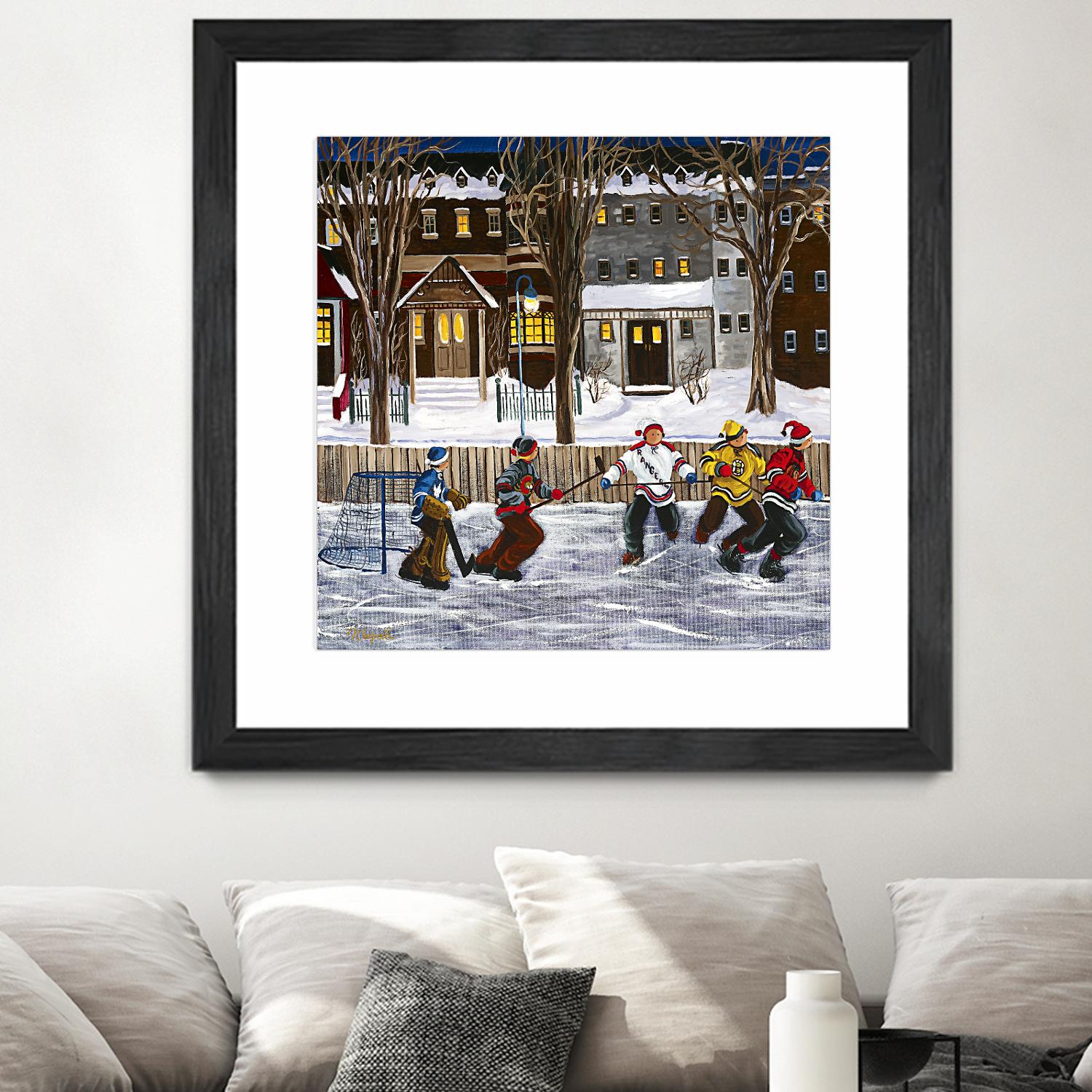 Sans titre by Nicole Laporte on GIANT ART - red winter scenes