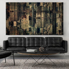 Urban Patchwork I by Jean-François Dupuis on GIANT ART - beige city scene