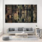 Urban Patchwork I by Jean-François Dupuis on GIANT ART - beige city scene