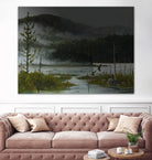 Le lac vaseau by Yvon Lemieux on GIANT ART - green landscape