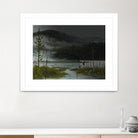 Le lac vaseau by Yvon Lemieux on GIANT ART - green landscape