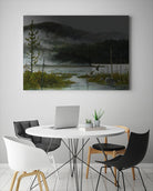 Le lac vaseau by Yvon Lemieux on GIANT ART - green landscape