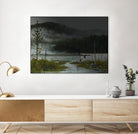 Le lac vaseau by Yvon Lemieux on GIANT ART - green landscape