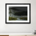 Le lac vaseau by Yvon Lemieux on GIANT ART - green landscape