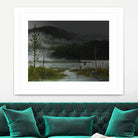 Le lac vaseau by Yvon Lemieux on GIANT ART - green landscape