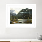 Départ pour la chasse by Yvon Lemieux on GIANT ART - green landscape