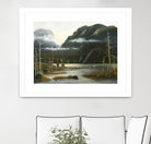 Départ pour la chasse by Yvon Lemieux on GIANT ART - green landscape