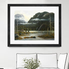 Départ pour la chasse by Yvon Lemieux on GIANT ART - green landscape