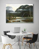 Départ pour la chasse by Yvon Lemieux on GIANT ART - green landscape