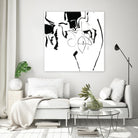 Black 2 by Diane Lambin on GIANT ART - white abstract canadian painters