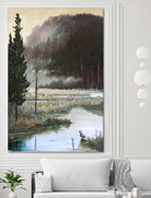 Marais du Nord by Yvon Lemieux on GIANT ART - brown landscape