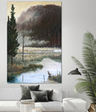 Marais du Nord by Yvon Lemieux on GIANT ART - brown landscape