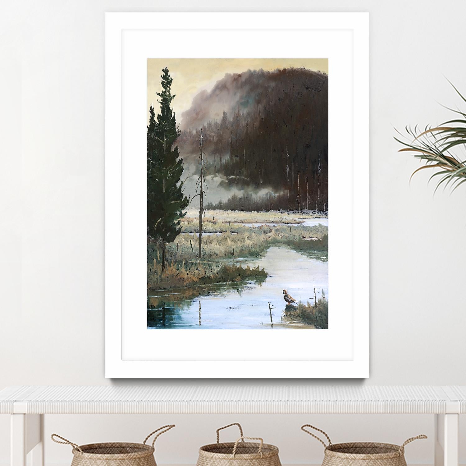 Marais du Nord by Yvon Lemieux on GIANT ART - green landscape quebec artists