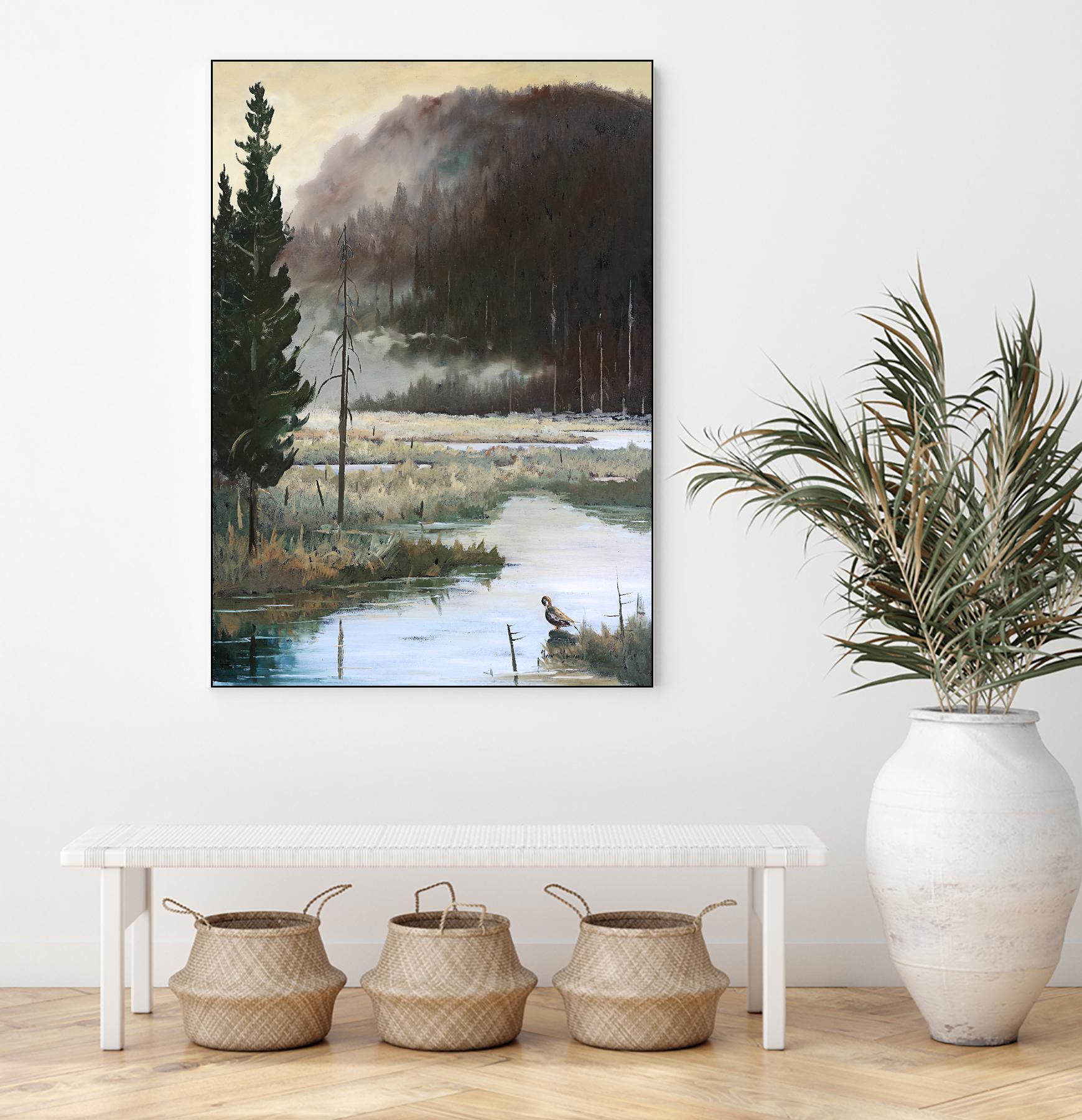 Marais du Nord by Yvon Lemieux on GIANT ART - brown landscape