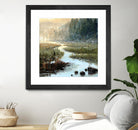 Un matin à Salzbourg by Yvon Lemieux on GIANT ART - green landscape