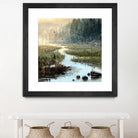 Un matin à Salzbourg by Yvon Lemieux on GIANT ART - green landscape