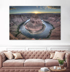 Horeshoe Bend along the Colorado River by Nick Jackson on GIANT ART - brown landscape