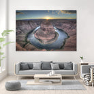 Horeshoe Bend along the Colorado River by Nick Jackson on GIANT ART - brown landscape