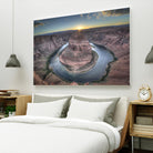 Horeshoe Bend along the Colorado River by Nick Jackson on GIANT ART - brown landscape