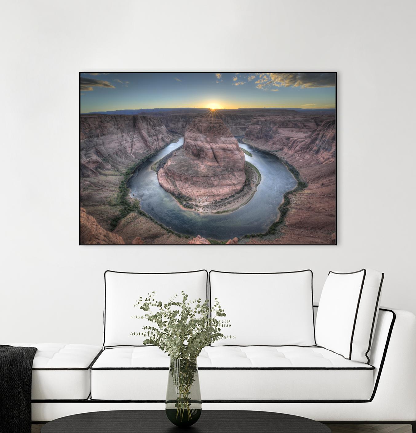Horeshoe Bend along the Colorado River by Nick Jackson on GIANT ART - brown landscape