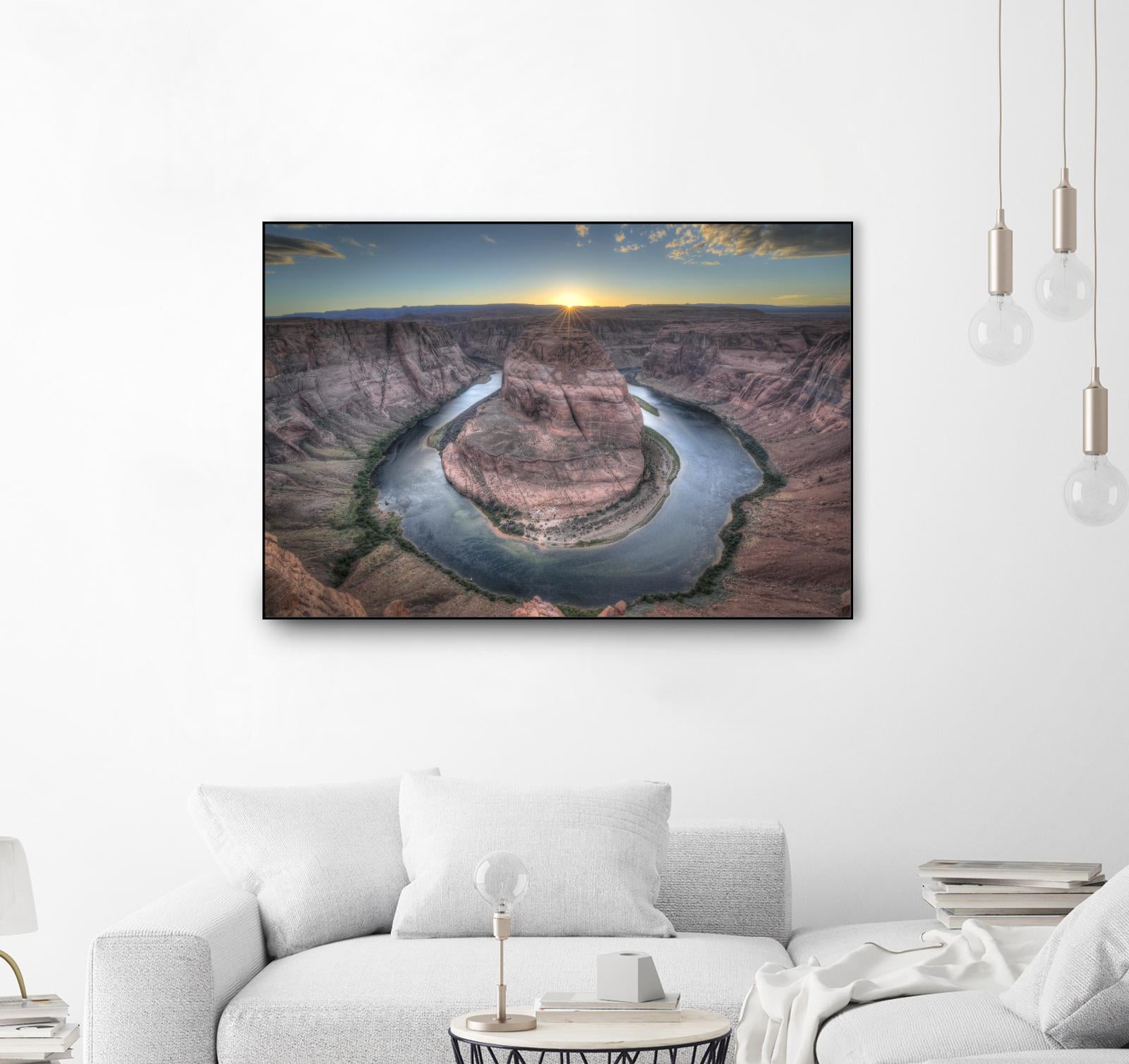 Horeshoe Bend along the Colorado River by Nick Jackson on GIANT ART - brown landscape