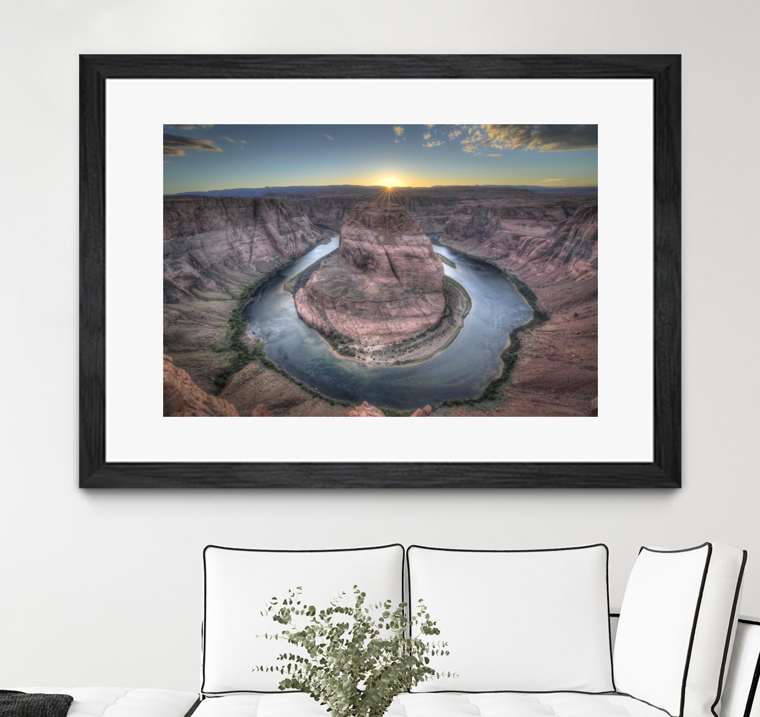 Horeshoe Bend along the Colorado River by Nick Jackson on GIANT ART - brown landscape