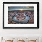 Horeshoe Bend along the Colorado River by Nick Jackson on GIANT ART - brown landscape