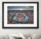 Horeshoe Bend along the Colorado River by Nick Jackson on GIANT ART - brown landscape