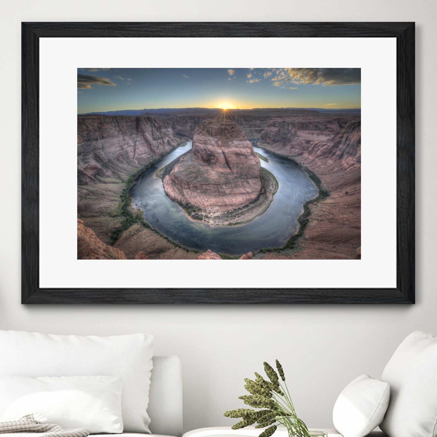 Horeshoe Bend along the Colorado River by Nick Jackson on GIANT ART - brown landscape