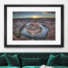 Horeshoe Bend along the Colorado River by Nick Jackson on GIANT ART - brown landscape