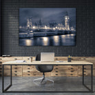 Night time at the Houses of Parliament by Nick Jackson on GIANT ART - blue city scene