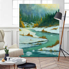 Le dégel by Yvon Lemieux on GIANT ART - green landscape