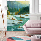 Le dégel by Yvon Lemieux on GIANT ART - green landscape