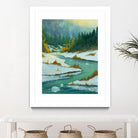 Le dégel by Yvon Lemieux on GIANT ART - green landscape artistes du québec