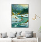 Le dégel by Yvon Lemieux on GIANT ART - green landscape